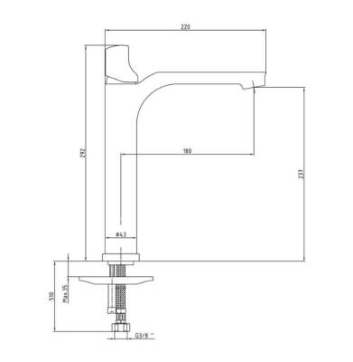 ECA Myra Dokunmatik Yüksek Lavabo Bataryası - 102188030H - 2