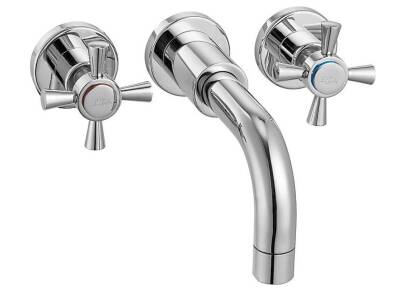 Eca - Quadrille Aplike Lavabo Bataryası Sıva Altı Dahil OUTLET - 102106029-TESHIR - 1