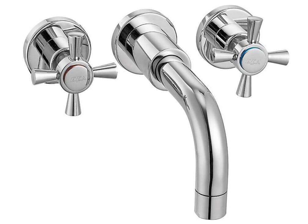 Eca - Quadrille Aplike Lavabo Bataryası Sıva Altı Dahil OUTLET - 102106029-TESHIR - 1