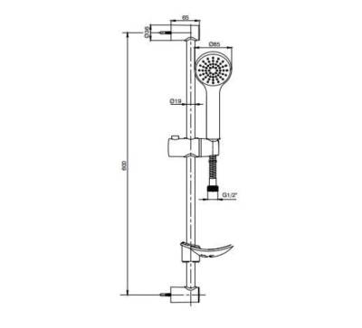 Eca - Spil Hareketli Sürgülü Banyo Üst Takımı 1 Fonksiyonlu OUTLET - 102146023-TESHIR - 2