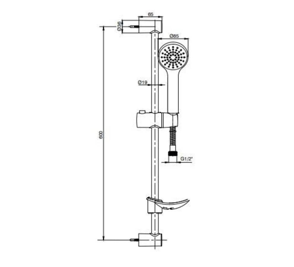 Eca - Spil Hareketli Sürgülü Banyo Üst Takımı 1 Fonksiyonlu OUTLET - 102146023-TESHIR - 2