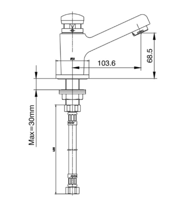 ECA Zaman Ayarlı Lavabo Bataryası - 102108656 - 2