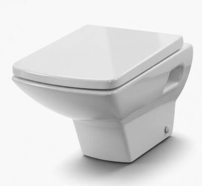 Ece Banyo - Sekura Asma Klozet Beyaz + Yavaş Kapanan Kapak Dahil OUTLET - 7024TK-TESHIR - 2