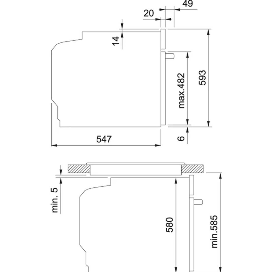 Franke - Frames By Fırın FS 913 M Bk Dct Tft Siyah Fırın OUTLET - 116.0373.683-TESHIR - 4