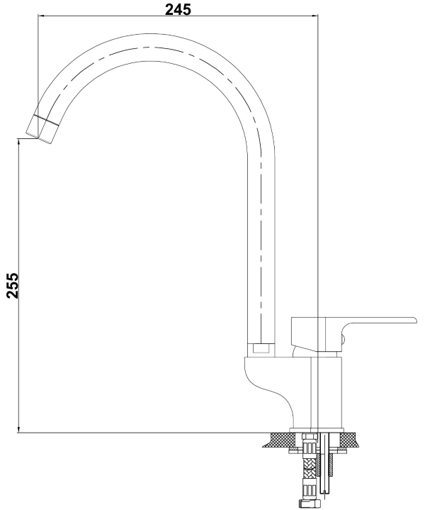 GPD Atros Tek Gövde Eviye Bataryası - MTE65-KG-TESHIR - 2