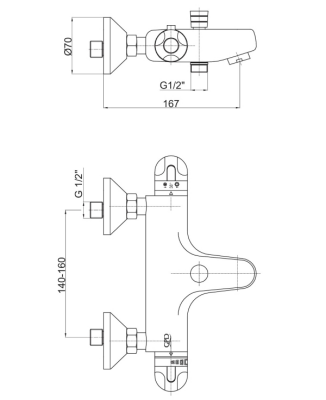GPD Termostatik Banyo Bataryası - TBB01-TESHIR - 2