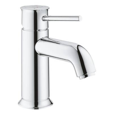 GROHE - BauClassic Tek Kumandalı Lavabo Bataryası S-Boyut Pürüzsüz Gövde Krom - OUTLET - G32863000-TESHIR