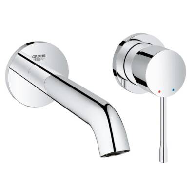 GROHE - Essence New Duvar Tipi 2 Delikli Lavabo Bataryası M-Boyut 18,3 cm Krom - OUTLET - G19408001-TESHIR - 1