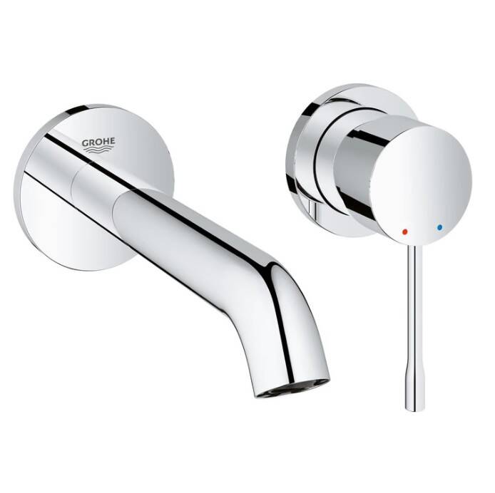 GROHE - Essence New Duvar Tipi 2 Delikli Lavabo Bataryası M-Boyut 18,3 cm Krom - OUTLET - G19408001-TESHIR - 1