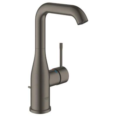 GROHE - Essence New Tek Kumandalı Lavabo Bataryası L-Boyut Sifon Kumandalı Brushed Hard Graphite - OUTLET - G32628AL1-TESHIR