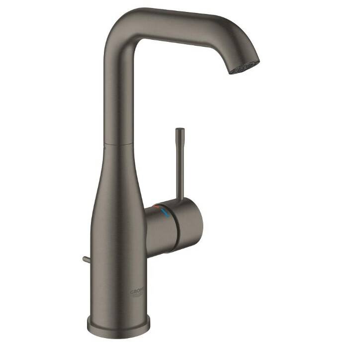 GROHE - Essence New Tek Kumandalı Lavabo Bataryası L-Boyut Sifon Kumandalı Brushed Hard Graphite - OUTLET - G32628AL1-TESHIR - 1