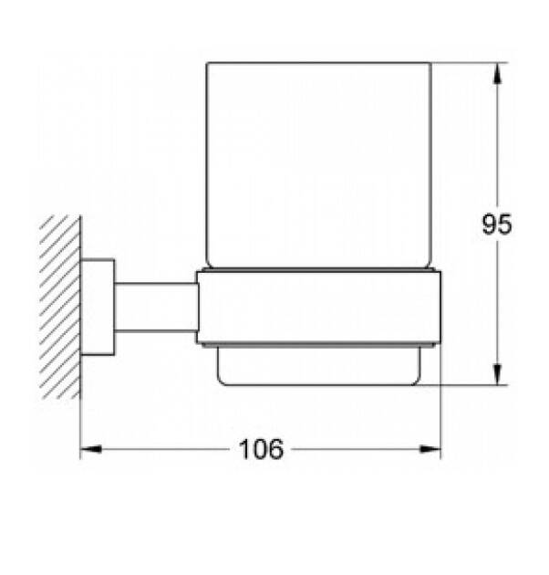 GROHE - Essentials Cube Sabunluk / Fırçalık Tutacağı Krom - OUTLET - G40508000-TESHIR - 2