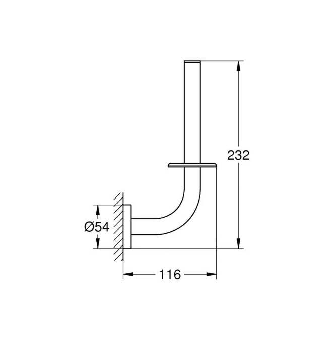 GROHE - Essentials Yedek Tuvalet Kağıtlığı Krom - OUTLET - G40374000-TESHIR - 2