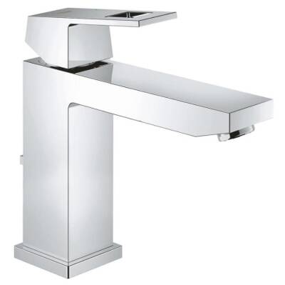 GROHE - Eurocube Tek Kumandalı Lavabo Bataryası M-Boyut Sifon Kumandalı Krom - OUTLET - G23445000-TESHIR