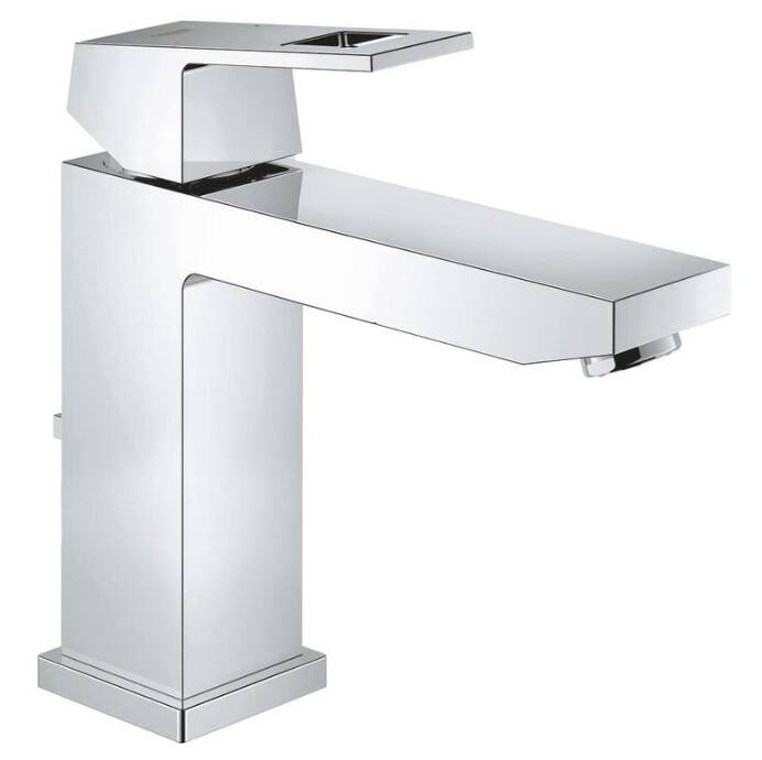 GROHE - Eurocube Tek Kumandalı Lavabo Bataryası M-Boyut Sifon Kumandalı Krom - OUTLET - G23445000-TESHIR - 1