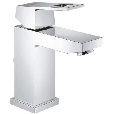GROHE - Eurocube Tek Kumandalı Lavabo Bataryası S-Boyut Sifon Kumandalı EcoJoy Krom - OUTLET - G2312700E-TESHIR