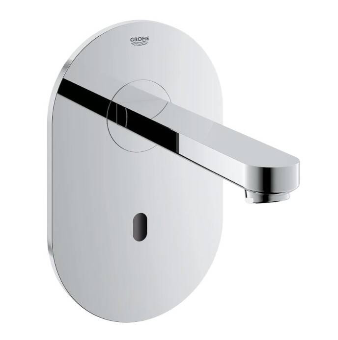 GROHE - Euroeco Cosmopolitan E Duvardan Ankastre Fotoselli Lavabo Bataryası Tek Su Girişli Krom - OUTLET - G36273000-TESHIR - 1