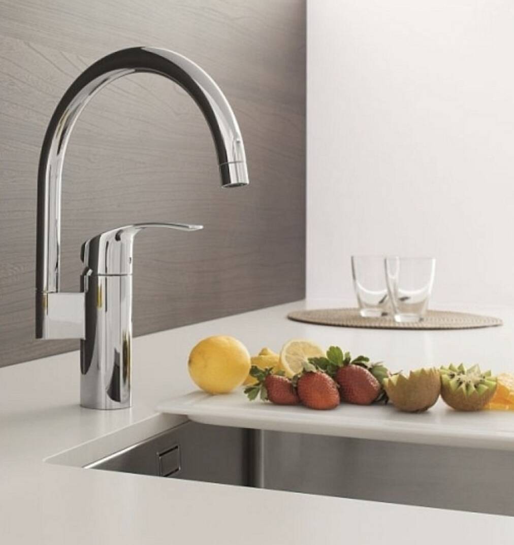 GROHE - Eurosmart New Tek Kumandalı Yüksek Döner Borulu Eviye Bataryası Krom - OUTLET - G33202002-TESHIR - 3