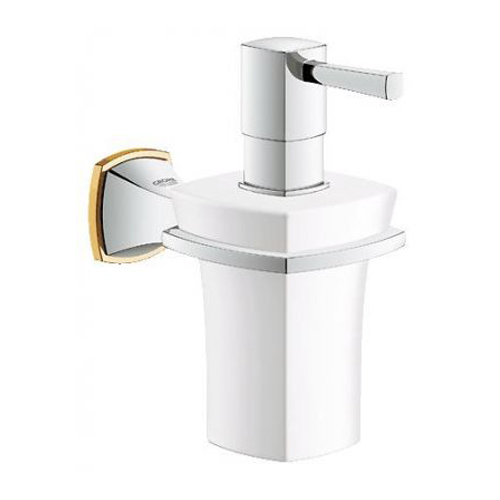 Grohe Grandera Sıvı Sabunluk ve Tutacağı Krom Altın - G40627IG0-TESHIR - 1