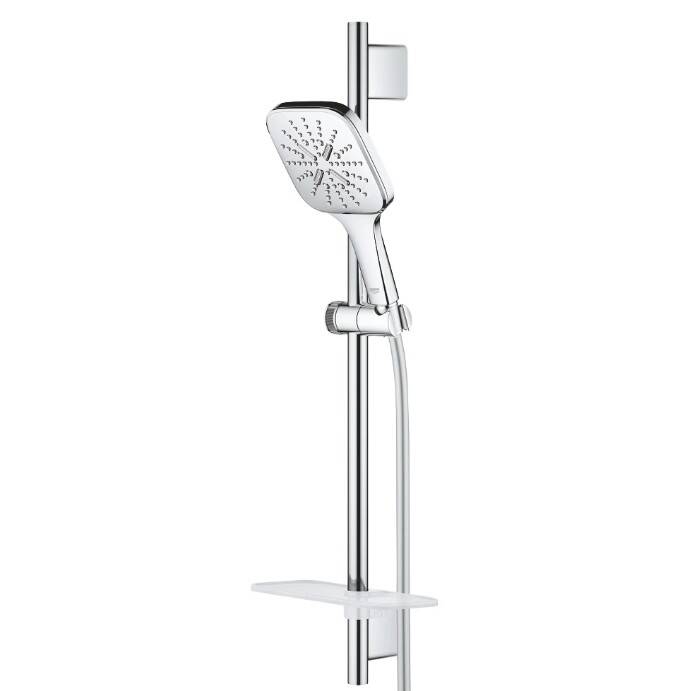 GROHE - Rainshower SmartActive 130 Cube Sürgülü Duş Seti 600 mm 9,5 l/dk Krom - OUTLET - G26584000-TESHIR - 3