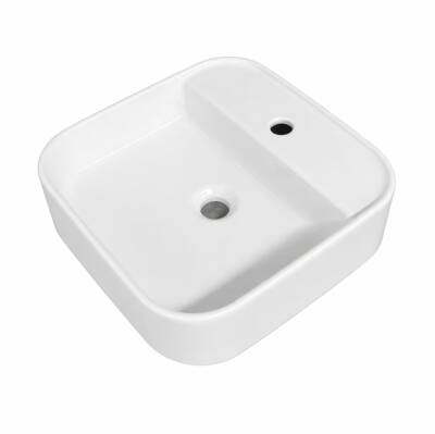 Güral - Kare 42*42 Çanak Lavabo Beyaz - GRL - KARE 4242 - 1