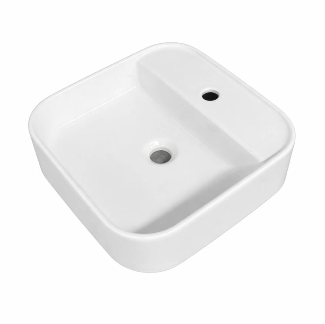 Güral - Kare 42*42 Çanak Lavabo Beyaz - GRL - KARE 4242 - 1