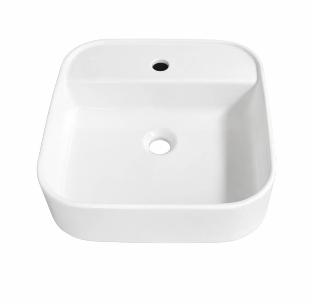 Güral - Kare 42*42 Çanak Lavabo Beyaz - GRL - KARE 4242 - 2