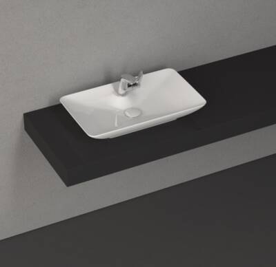 Isvea - SistemaY Clear S&S Tezgahüstü Lavabo 65 cm Beyaz - 10SY50065SV - 1