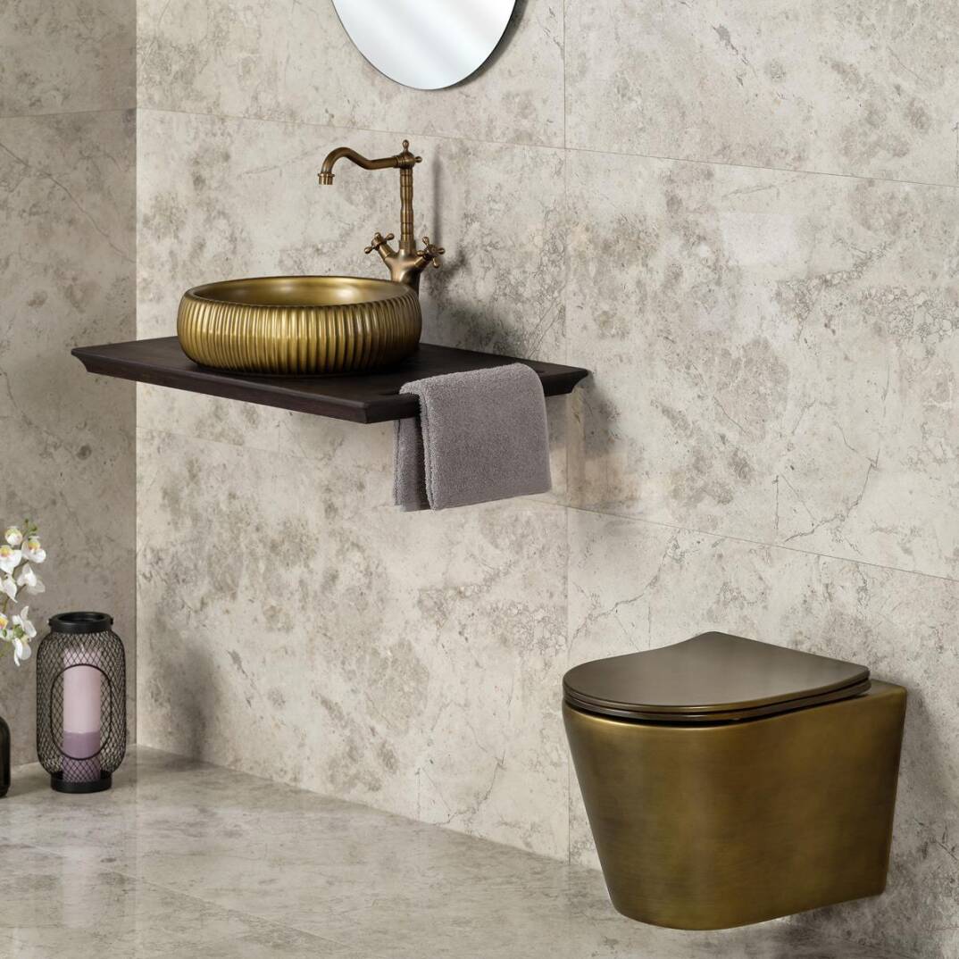LENA - Asma Klozet Bronz Kapak Dahil OUTLET - ET-H201BR-TESHIR - 3