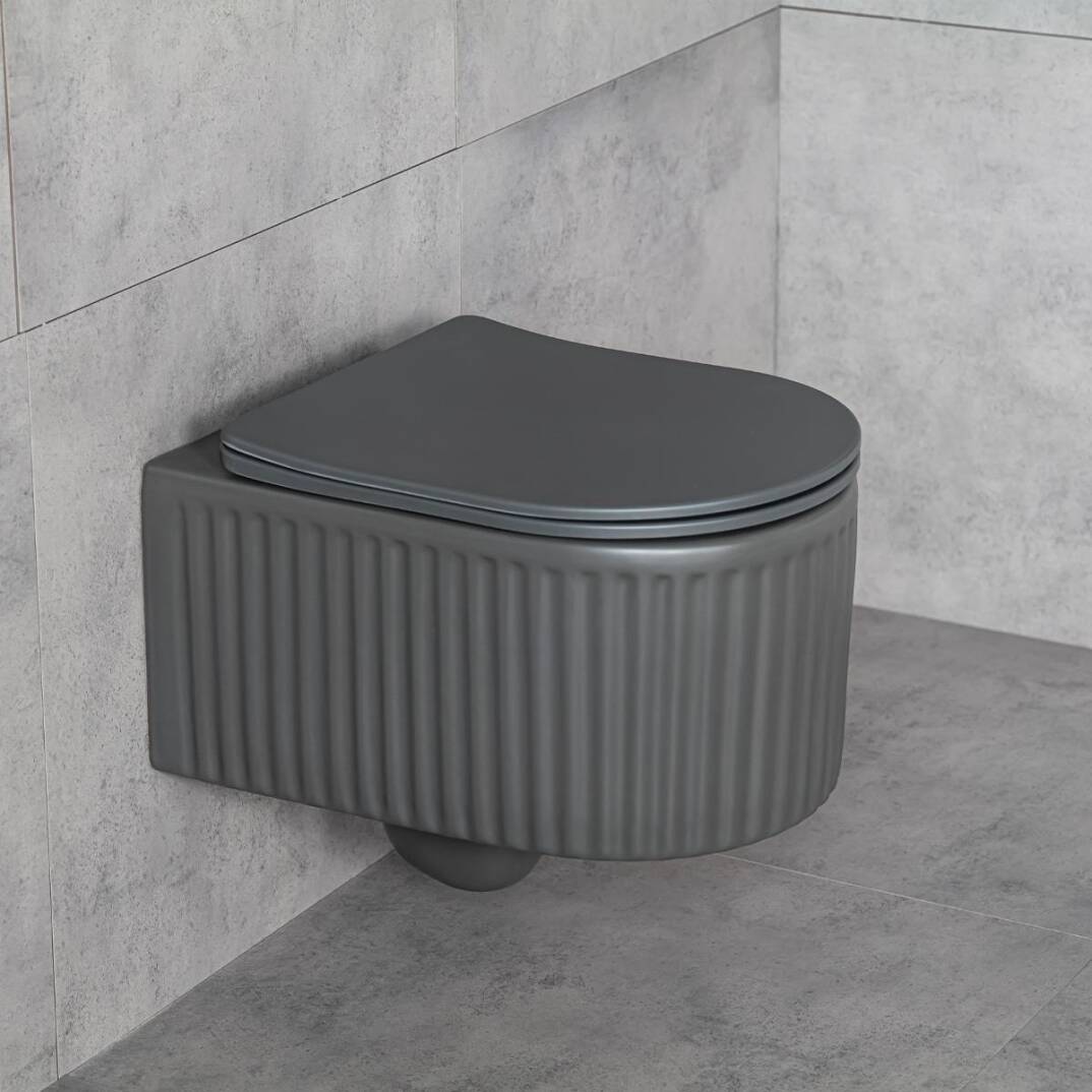LENA - Asma Klozet Mat Füme Kapak Dahil OUTLET - ET-W1000MF-TESHIR - 1
