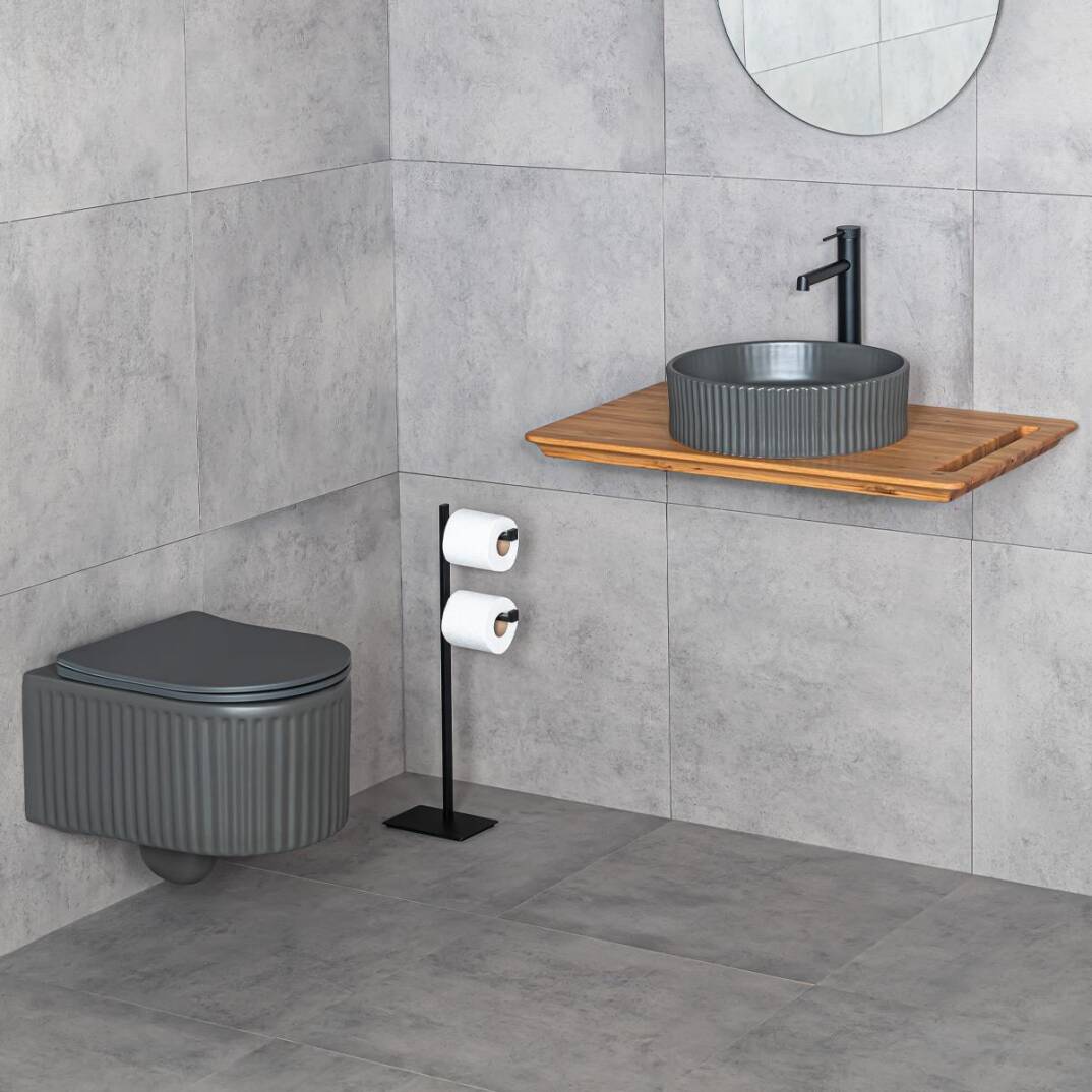LENA - Asma Klozet Mat Füme Kapak Dahil OUTLET - ET-W1000MF-TESHIR - 2