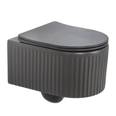 LENA - Asma Klozet Mat Füme Kapak Dahil OUTLET - ET-W1000MF-TESHIR - 4