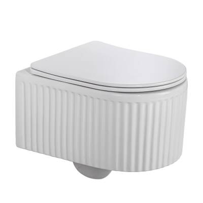 LENA - Asma Klozet Parlak Beyaz Kapak Dahil OUTLET - ET-W1000MB-TESHIR - 1