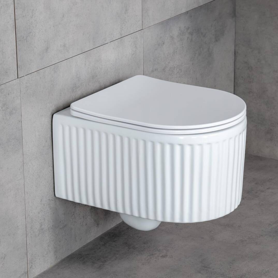 LENA - Asma Klozet Parlak Beyaz Kapak Dahil OUTLET - ET-W1000MB-TESHIR - 2