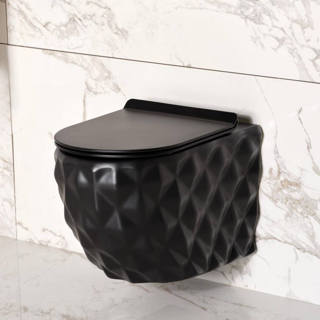 LENA - Asma Klozet Siyah Kapak Dahil OUTLET - ET-Y7000S-TESHIR - 2