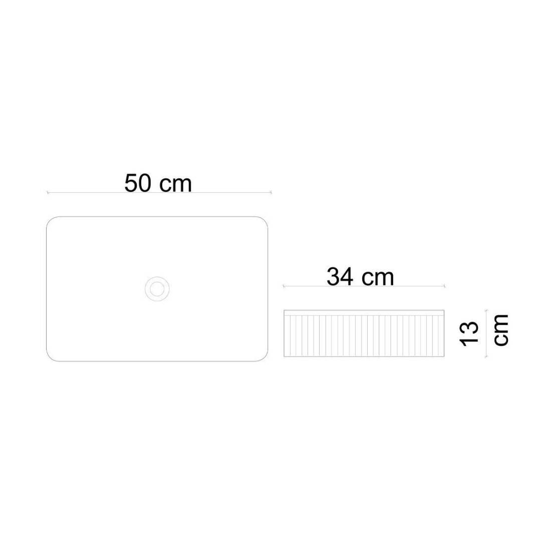LENA - Tezgah Üstü Lavabo Mat Füme OUTLET - E-W1004MF-TESHIR - 4
