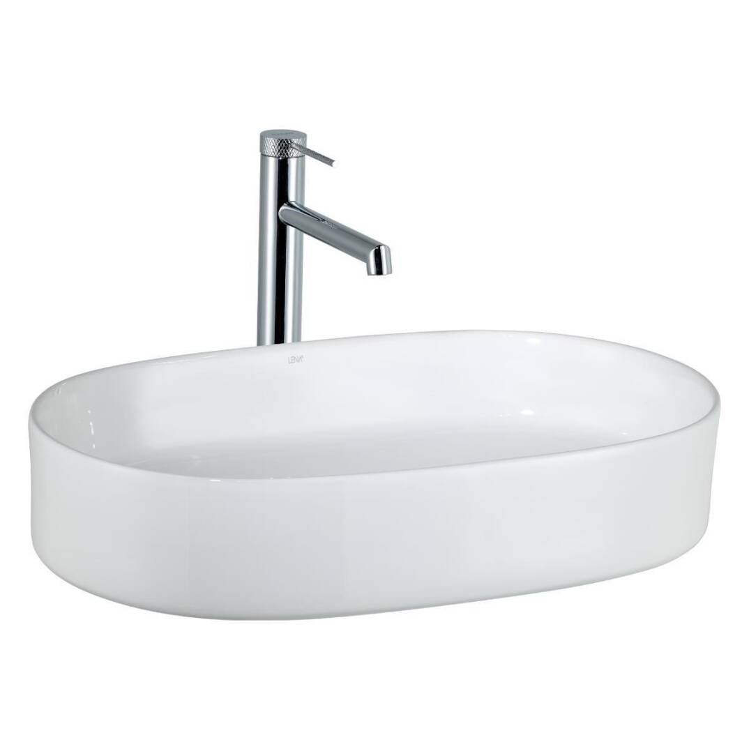 LENA - Tezgah Üstü Lavabo Parlak Beyaz OUTLET - E-W1202-TESHIR - 1