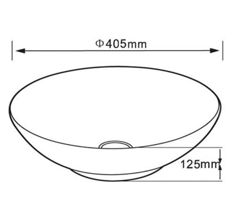 LENA - Tezgah Üstü Porselen Lavabo Çini İşlemeli OUTLET - E-7029-TESHIR - 4