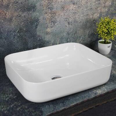 LENA - Tezgah Üstü Porselen Lavabo - E-4619 - 2