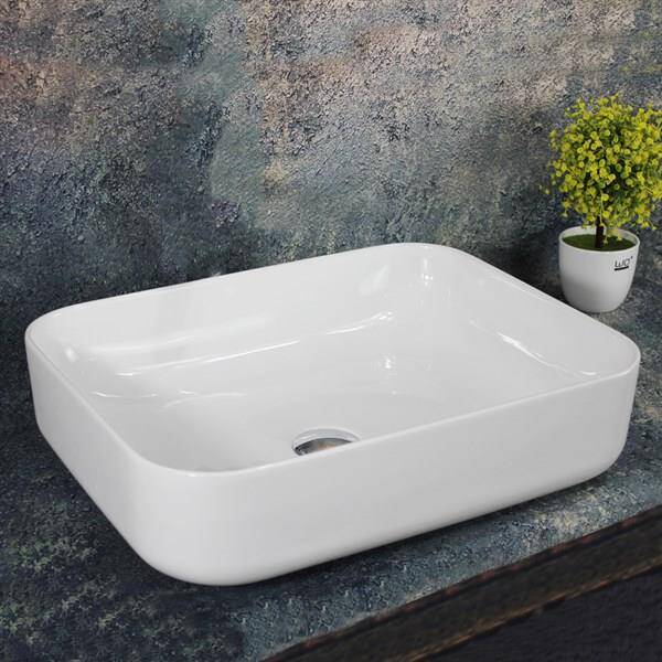 LENA - Tezgah Üstü Porselen Lavabo - E-4619 - 2