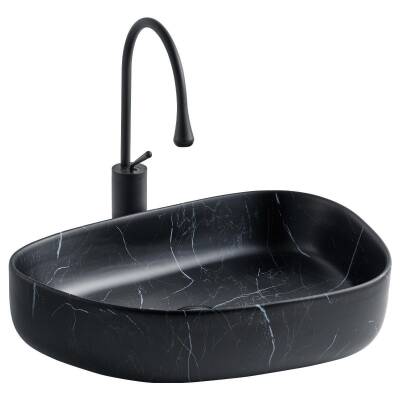 LENA - Tezgah Üstü Porselen Lavabo OUTLET - E-2107SM-TESHIR - 1