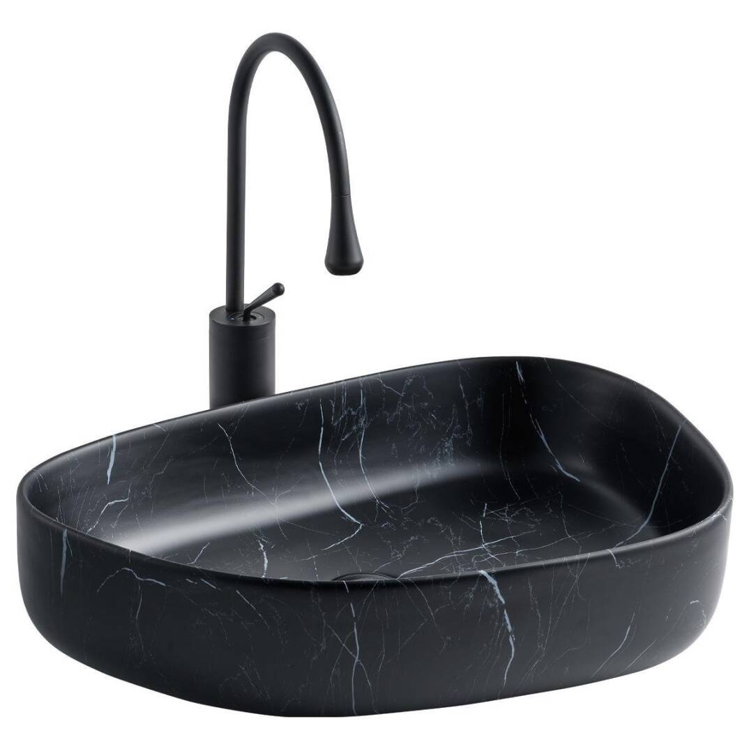LENA - Tezgah Üstü Porselen Lavabo OUTLET - E-2107SM-TESHIR - 1