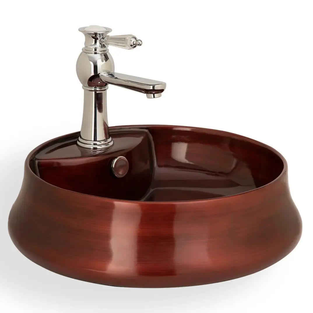 LENA - Tezgah Üstü Porselen Lavabo OUTLET - E-4045-3-TESHIR - 1