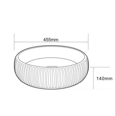 LENA - Tezgah Üstü Porselen Lavabo OUTLET - E-4161-TESHIR - 2