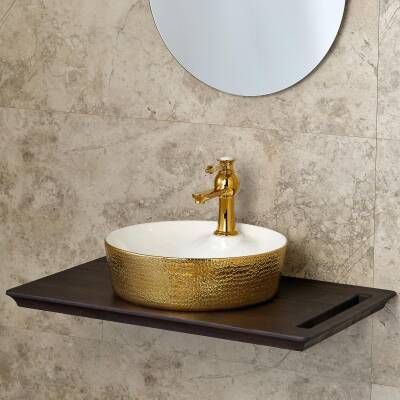 LENA - Tezgah Üstü Porselen Lavabo OUTLET - E-5001A-TESHIR - 3