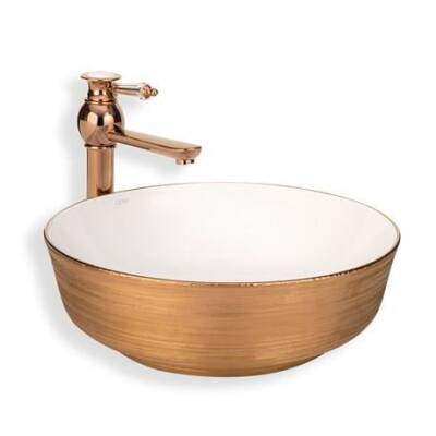 LENA - Tezgah Üstü Porselen Lavabo OUTLET - E-5004R-TESHIR - 2