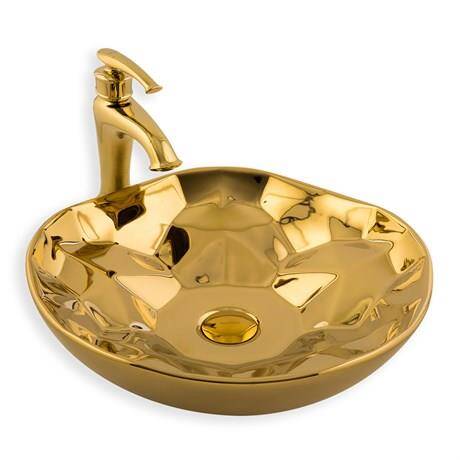LENA - Tezgah Üstü Porselen Lavabo OUTLET - E-5006A-TESHIR - 2