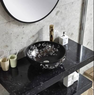 LENA - Tezgah Üstü Porselen Lavabo OUTLET - E-6007-TESHIR - 4