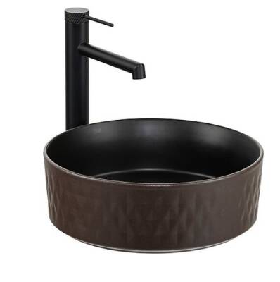 LENA - Tezgah Üstü Porselen Lavabo OUTLET - E-W5001KS-TESHIR - 2