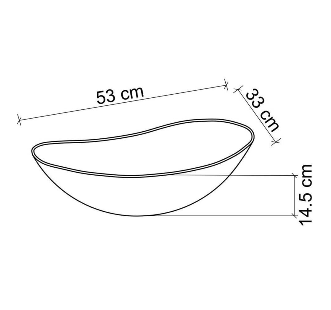 Lena - Tezgah Üstü Porselen Lavabo Yeşil Beyaz OUTLET - EY-8000MY-TESHIR - 3